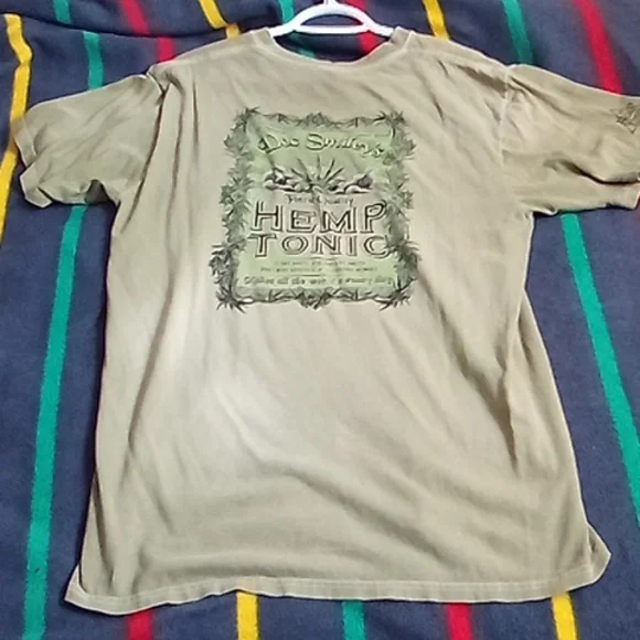 Crazy Shirts Presents Hemp Tonic Graphic T-Shirt - Tan Green - Picture 8 of 8